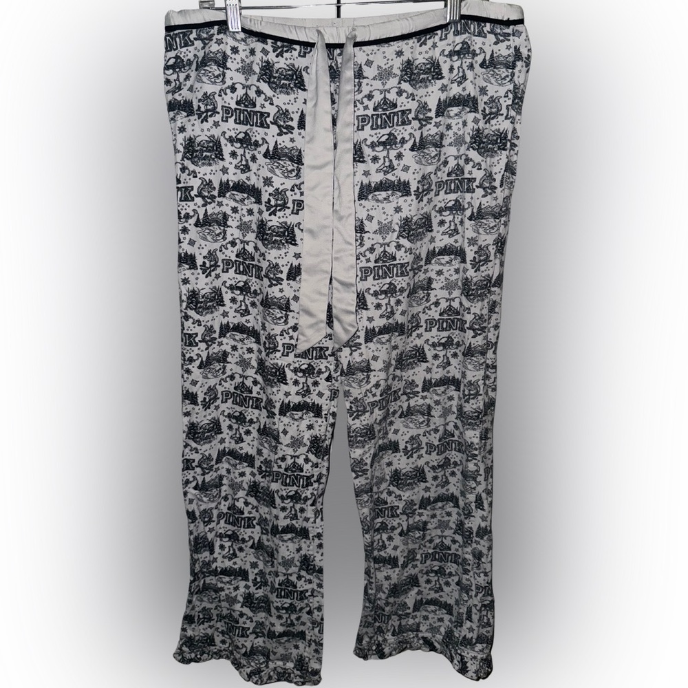 Victorias Secret Christmas Scene Pajama Pants Size Small EUC